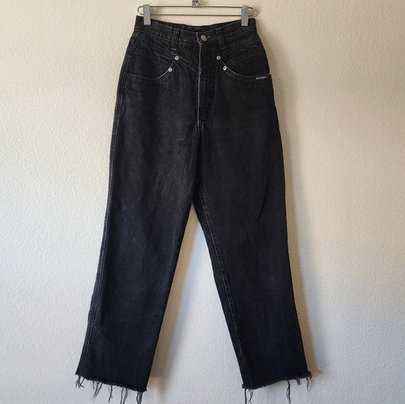 Vintage Rocky Mountains Black Denim Western Jeans 28/7 - Picture 1 of 7